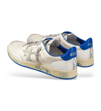 Premiata Leren schoenen Bskt Clay Var 6779 wit, blauw