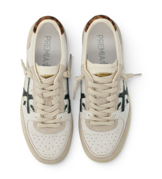 Premiata Baskets en Cuir Bsktclad blanc