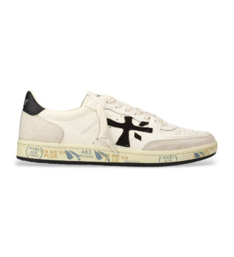 Premiata Bsktclay leather trainers white