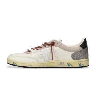 Premiata Baskets en cuir Bsktclay blanc