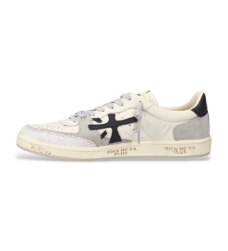 Premiata Bsktclay leather trainers white