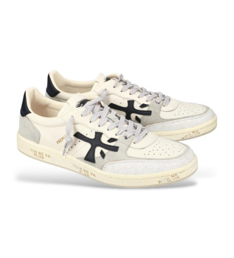 Premiata Bsktclay leather trainers white
