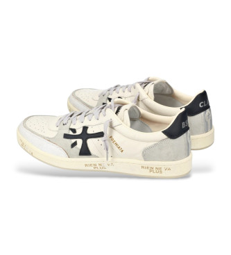 Premiata Bsktclay leather trainers white