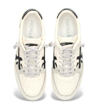 Premiata Bsktclay leather trainers white