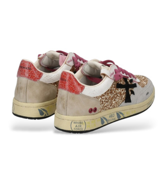 Premiata Zapatillas de piel Clayd Var rosa