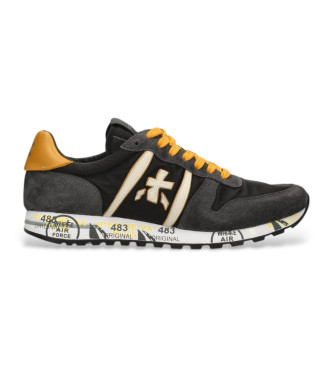 Premiata Eric grey leather trainers