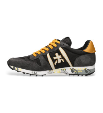 Premiata Eric grey leather trainers