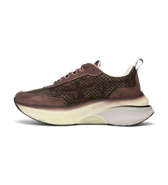 Premiata Tênis de Couro Hill marrom