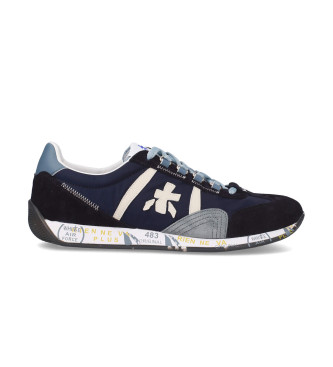 Premiata Jackyx marinbl trningsskor i lder
