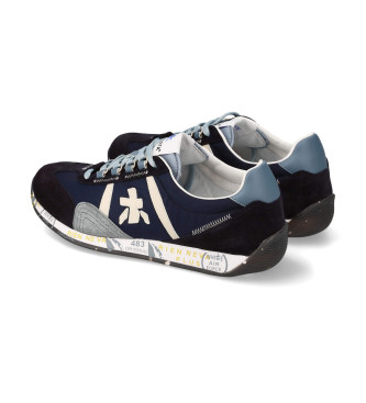 Premiata Jackyx marinbl trningsskor i lder