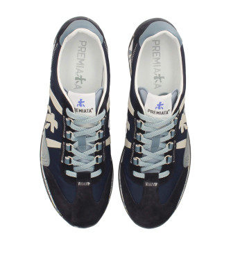Premiata Jackyx marinbl trningsskor i lder