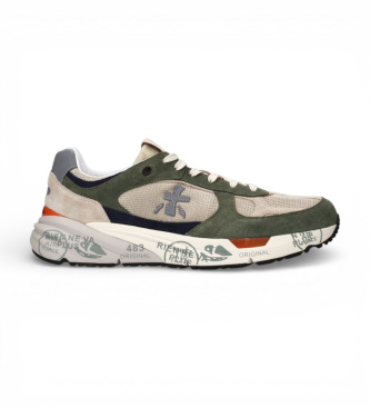 Premiata Sneakers in pelle verde Mase 8015