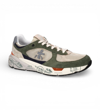 Premiata Sneakers in pelle verde Mase 8015