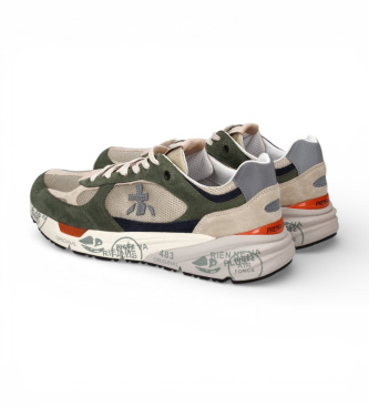 Premiata Sneakers in pelle verde Mase 8015