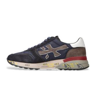 Premiata Scarpe da ginnastica Mick in pelle blu