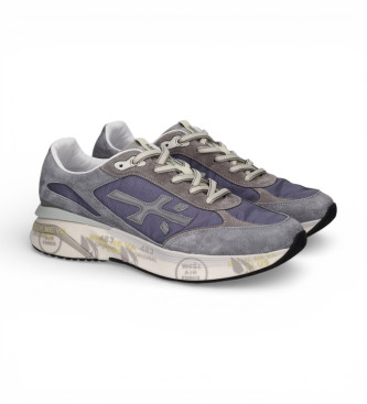 Premiata Moerund usnjene superge mornarske barve, sive