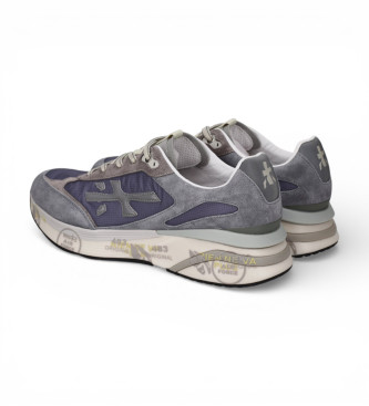 Premiata Moerund usnjene superge mornarske barve, sive