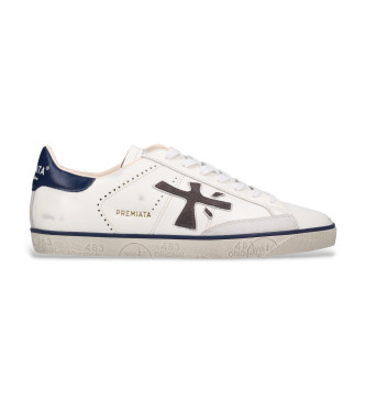 Premiata Steven - Baskets en cuir blanc