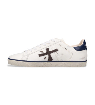 Premiata Steven - Baskets en cuir blanc