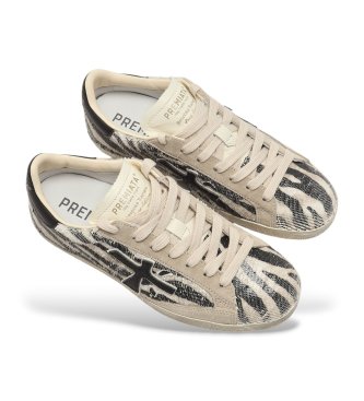 Premiata Stevend 8053 pantoufles en cuir � imprim� animalier