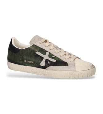 Premiata Sneakers in pelle verde Stevend
