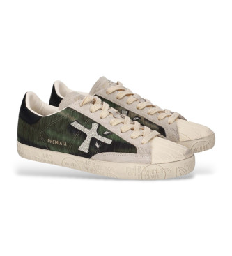 Premiata Sneakers in pelle verde Stevend