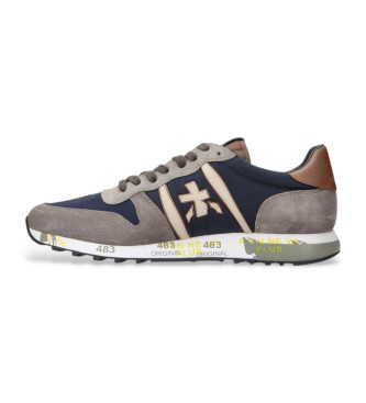 Premiata Sneaker Eric in pelle blu