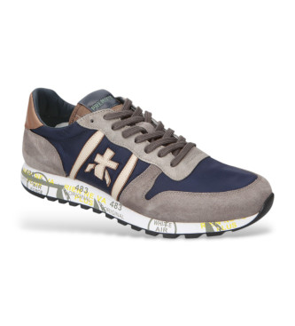 Premiata Sneaker Eric in pelle blu