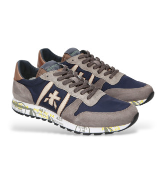 Premiata Eric bl sneakers i lder