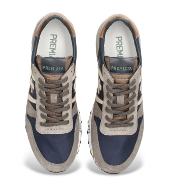 Premiata Sneaker Eric in pelle blu