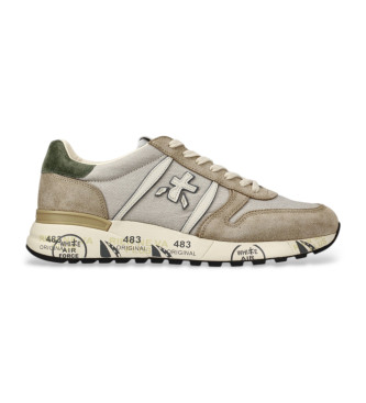 Premiata Zapatillas Lander de piel beige