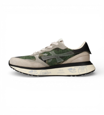 Premiata Sneakers in pelle verde Lauryn 8185