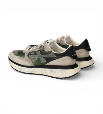Premiata Sneakers in pelle verde Lauryn 8185