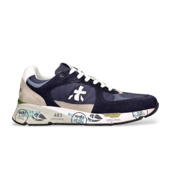 Premiata Sneaker Mase in pelle blu navy