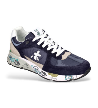 Premiata Sneaker Mase in pelle blu navy