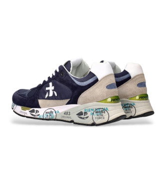 Premiata Mase Turnschuhe aus Leder in navy