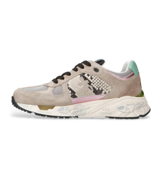 Premiata Mased beige trningsskor i lder