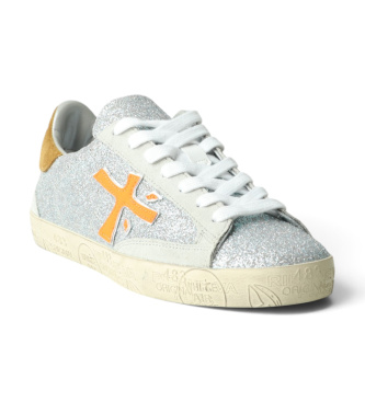Premiata Baskets Stevend argenté