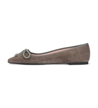 Pretty Ballerinas Grey Ella shoes