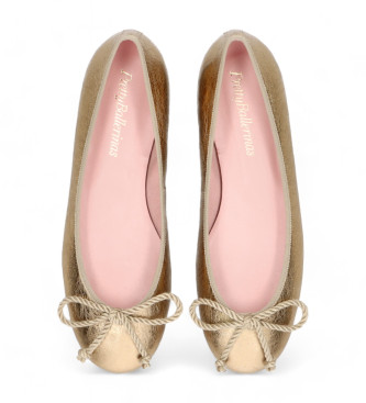 Pretty Ballerinas Ballerinor Rosario guld