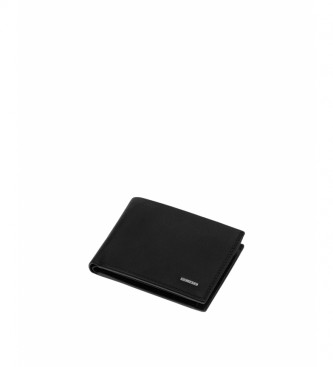 Privata Leather wallet MHPR11486 black -8,5x11x1cm