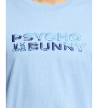 Psycho Bunny T-Shirt mit gestickter blauer Berni-Markengrafik