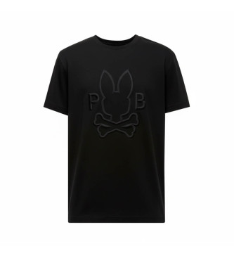 Psycho Bunny Camiseta logotipo marca negro