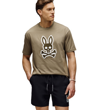 Psycho Bunny Ryder Extra Large T-shirt brown greenish brown