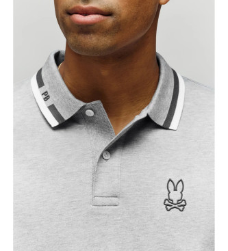 Psycho Bunny Chris grey polo shirt