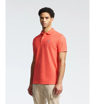 Psycho Bunny Classic coral piqu polo shirt