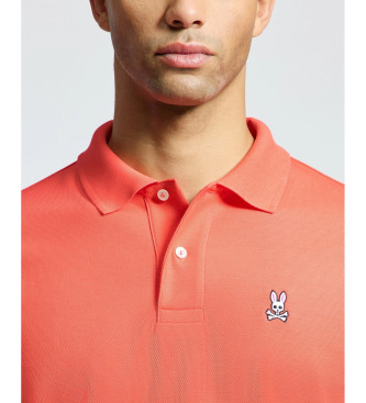 Psycho Bunny Classic coral piqu polo shirt