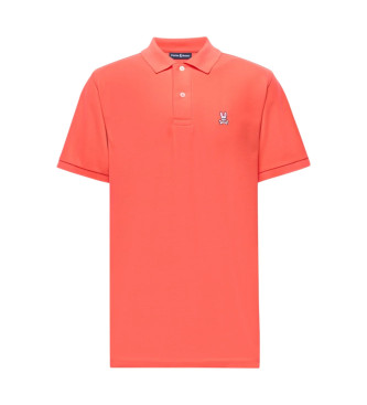 Psycho Bunny Classic coral piqu polo shirt