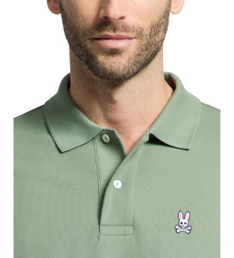 Psycho Bunny Klassisk grn piqu-poloshirt