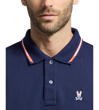 Psycho Bunny Stirling Kurzarm-Poloshirt navy piqu